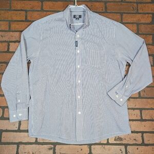 Subliminal Salesman - Cutter & Buck Men's L Gingham Business Button-Down